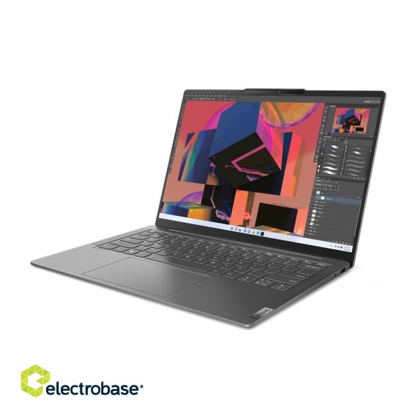 Lenovo Yoga Slim 6 Laptop 35.6 cm (14") WUXGA Intel® Core™ i7 i7-1260P 16 GB LPDDR5-SDRAM 512 GB SSD Wi-Fi 6E (802.11ax) Windows 11 Home Grey image 1