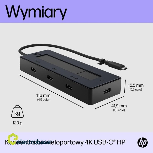 HP 4K USB-C Multiport Hub image 2