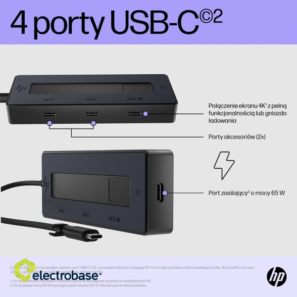 HP 4K USB-C Multiport Hub image 3