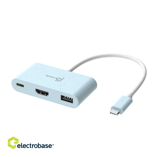 j5create JCA379EC - USB-C® to HDMI™ & USB™ Type-A with Power Delivery фото 2