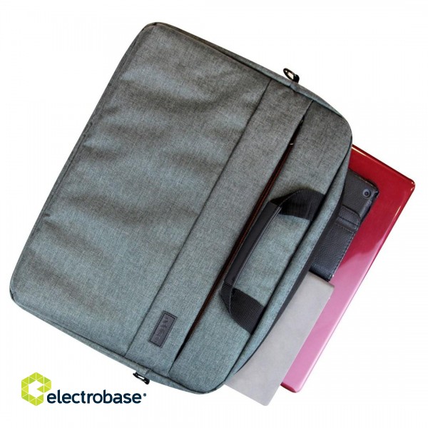 Addison 307015 notebook case 39.6 cm (15.6") Toploader bag Grey paveikslėlis 7