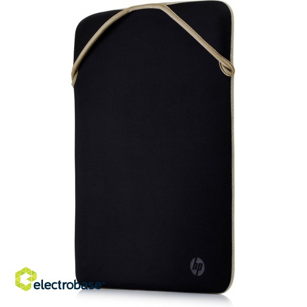 HP Reversible Protective 14.1-inch Gold Laptop Sleeve 14.1" Sleeve case Beige, Black paveikslėlis 4
