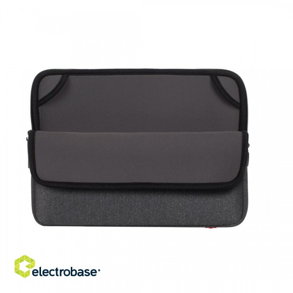 Laptop sleeve 15,6" RIVACASE Antishock, dark grey фото 4
