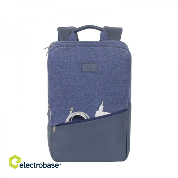 Rivacase 7960 notebook case 39.6 cm (15.6") Backpack case Blue image 2
