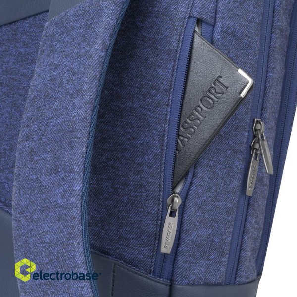 Rivacase 7960 notebook case 39.6 cm (15.6") Backpack case Blue image 5