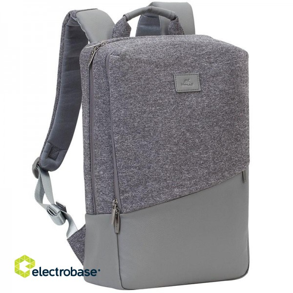 Rivacase 7960 notebook case 39.6 cm (15.6") Backpack case Grey image 1