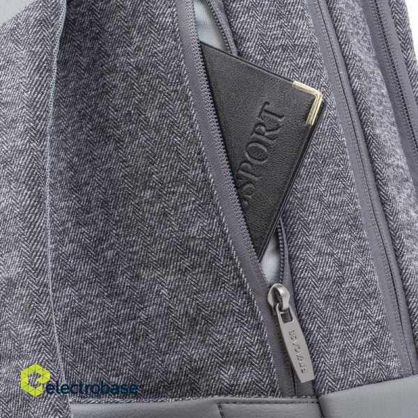 Rivacase 7960 39.6 cm (15.6") Backpack case Grey paveikslėlis 4