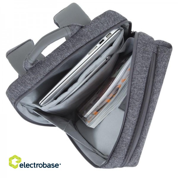 Rivacase 7960 notebook case 39.6 cm (15.6") Backpack case Grey image 9
