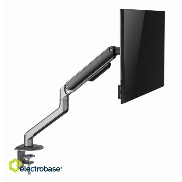 Gembird MA-DA1-05 Desk mounted adjustable monitor arm, 17”-32”, up to 9 kg, space grey image 8