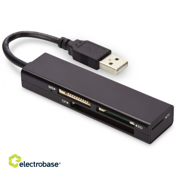 Ednet 85241 card reader USB 2.0 Black image 1