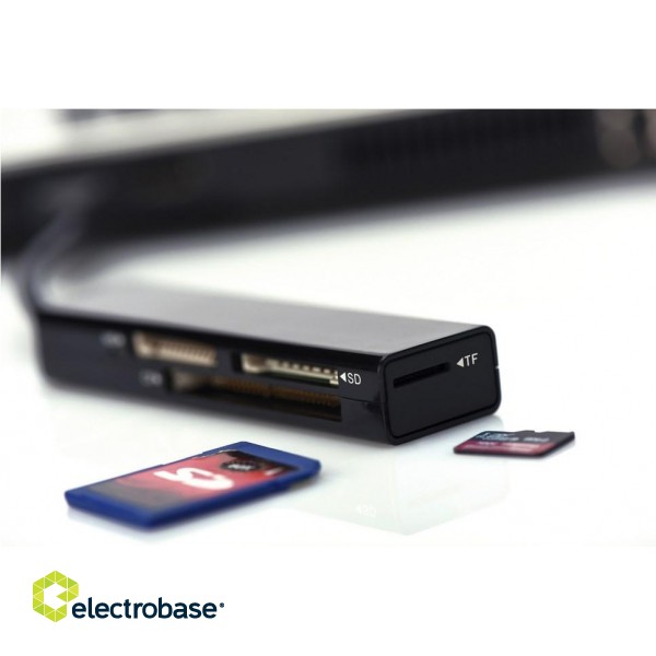 Ednet 85241 card reader USB 2.0 Black paveikslėlis 2