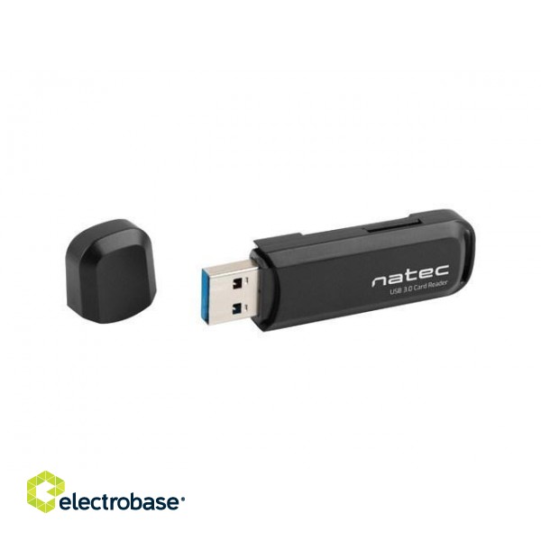 NATEC Scarab 2 card reader Black USB 3.0 Type-A paveikslėlis 1