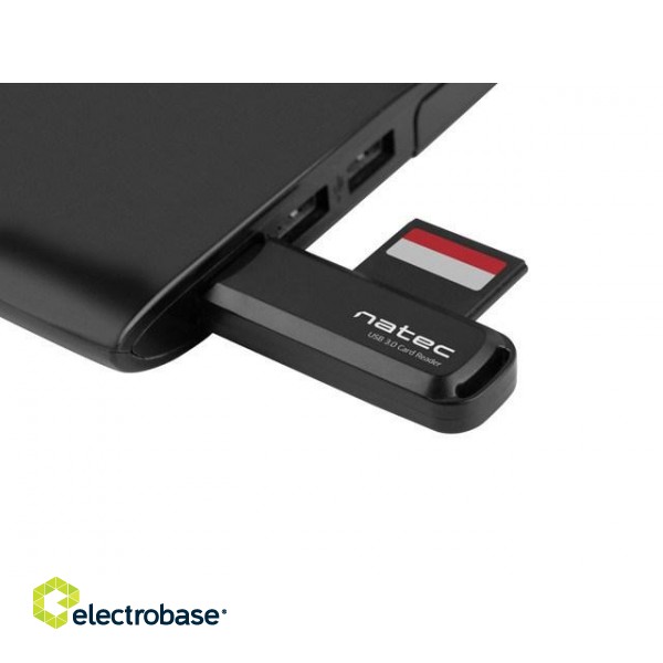 NATEC Scarab 2 card reader Black USB 3.0 Type-A paveikslėlis 3
