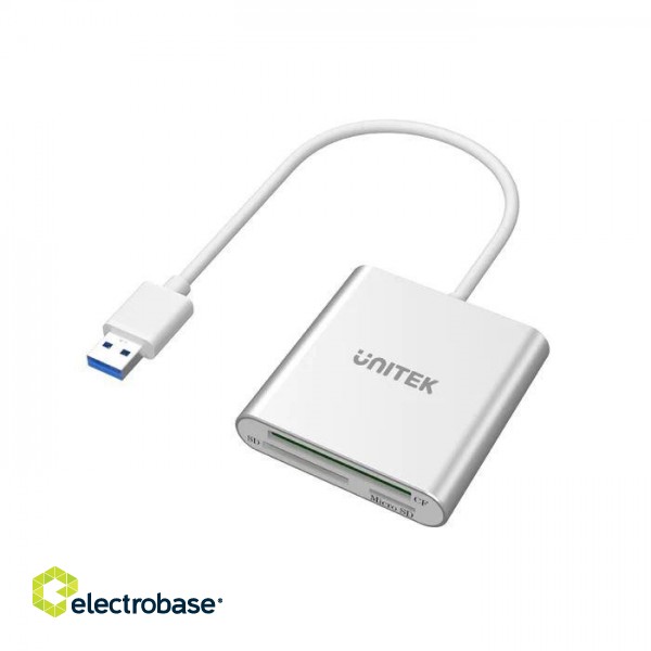 UNITEK Y-9313 card reader USB 3.2 Gen 1 (3.1 Gen 1) Silver