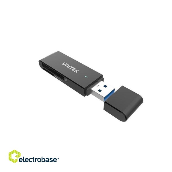 UNITEK Y-9327A card reader USB 3.2 Gen 1 (3.1 Gen 1) Type-A Black paveikslėlis 1