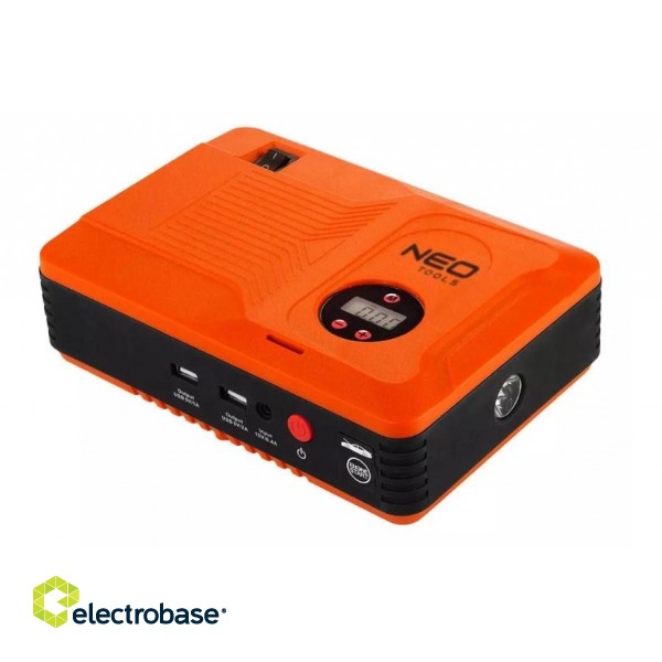 Neo Tools "Jumpstarter" starting device, 14Ah power bank, 3.5 bar compressor, flashlight image 1