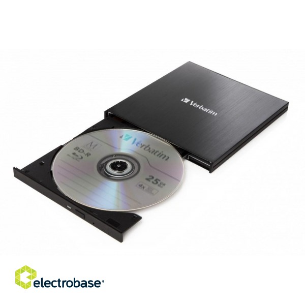 Verbatim 43889 optical disc drive Blu-Ray RW Black фото 1