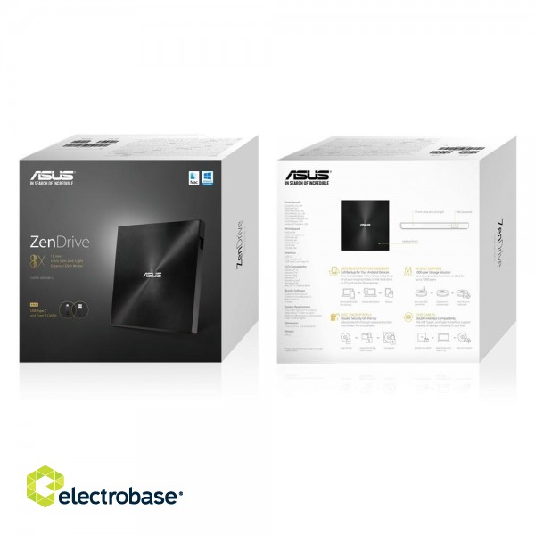 ASUS ZenDrive U9M optical disc drive DVD±RW Black image 6