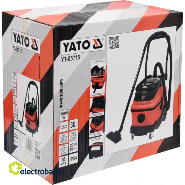 YATO WORKSHOP VACUUM CLEANER 1600W / 30L paveikslėlis 4