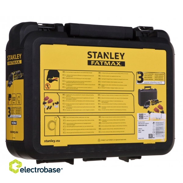 Stanley FME650K-QS oscillating multi-tool Black, Yellow фото 7