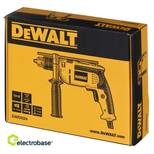 DeWALT DWD024 drill Key Black,Silver,Yellow 2800 RPM 16.5 kg image 7