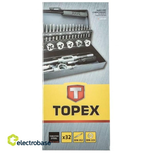 Topex M3-M12 chasers and threaders set of 32 pieces image 4