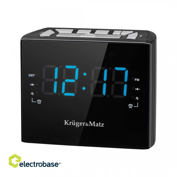 Kruger & Matz KM0812 radio Clock Digital Black image 1