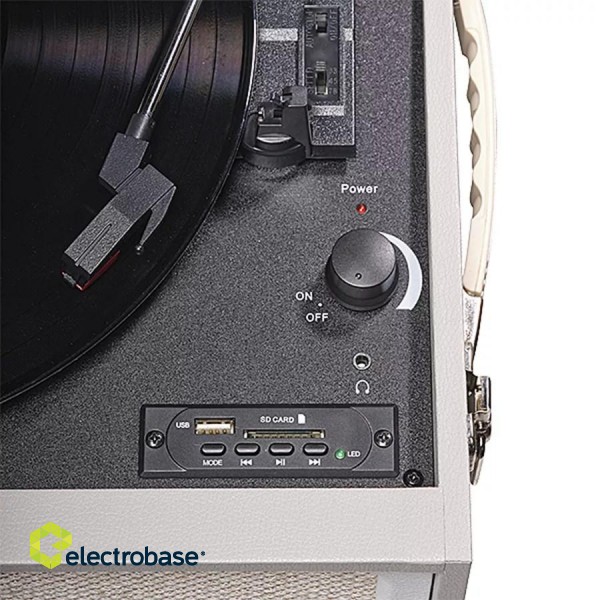 Denver VPR-250 retro turntable with FM radio, Bluetooth and USB paveikslėlis 3