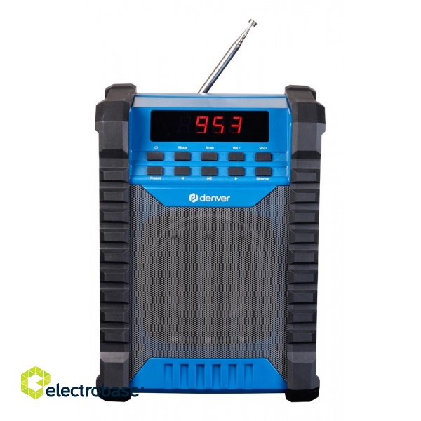 Denver WRB-60 FM transmitter Bluetooth Blue, Grey image 3