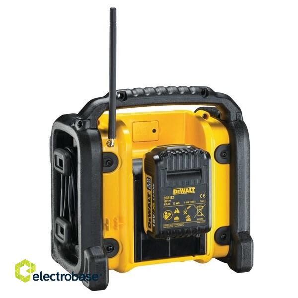 DeWALT DCR020-QW radio Portable Digital Black, Yellow image 3