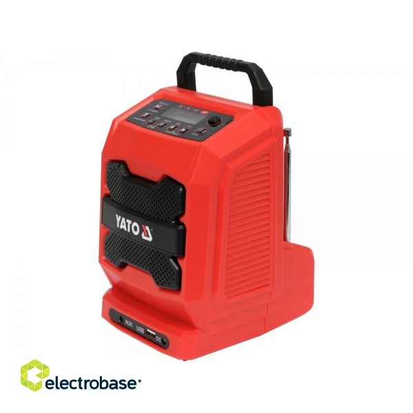 YATO BATTERY AND MAINS RADIO 18V WITHOUT BATTERY AND CHARGER фото 1