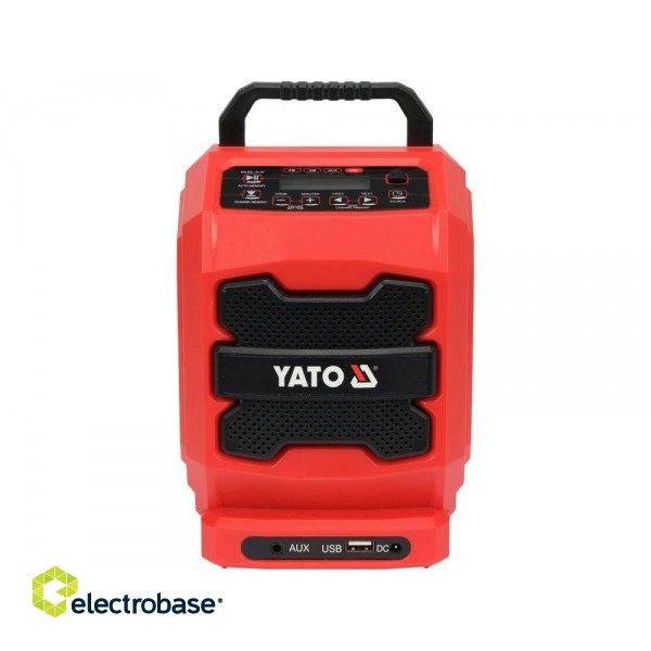 YATO BATTERY AND MAINS RADIO 18V WITHOUT BATTERY AND CHARGER image 2