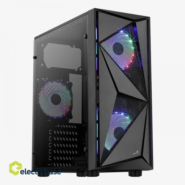 Aerocool Glider Cosmo-A-BK-v2 Midi Tower Black фото 1