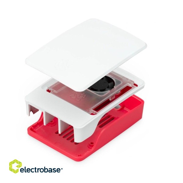 Case for Raspberry Pi 5 Red/White фото 1