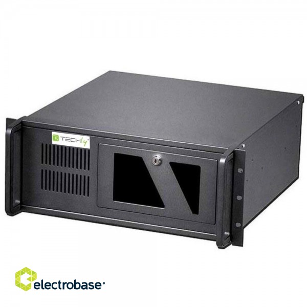 Techly Industrial 4U Rackmount Computer Chassis I-CASE MP-P4HX-BLK2 image 1