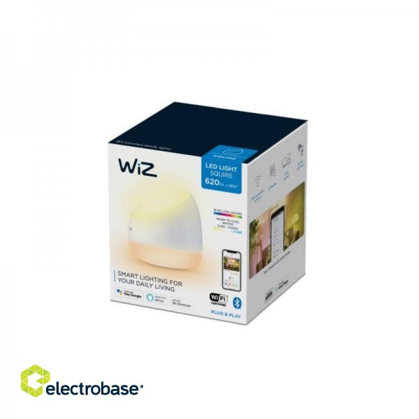 WiZ | Smart WiFi Squire Table Lamp | 9 W | 2200-6500 K