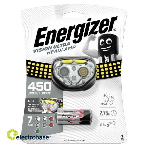 ENERGIZER Headlight Vision Ultra 3AA 450 LM, 3 colours of light image 2