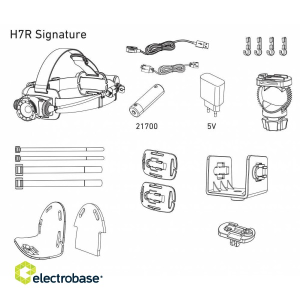 Ledlenser H7R Signature Black Headband flashlight image 4
