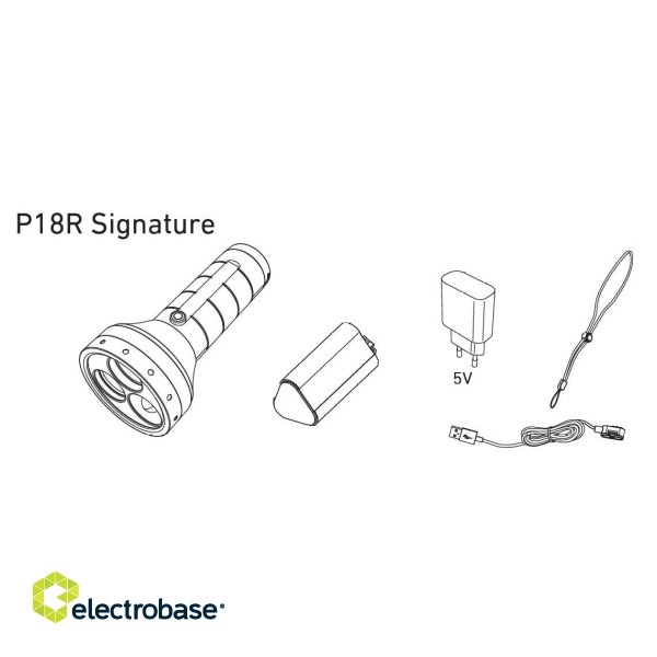 Ledlenser P18R Signature LED Flashlight фото 4