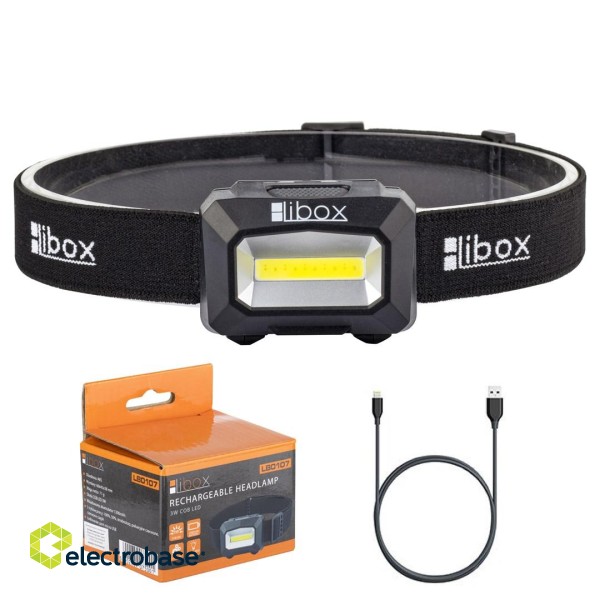 Libox LB0107 flashlight Black Headband flashlight LED image 1