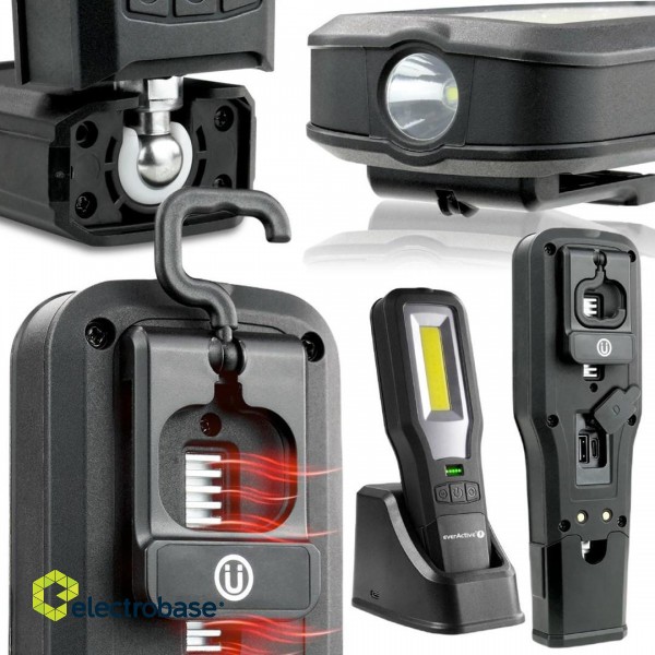 Rechargeable everActive WL-600R LED workshop torch image 6