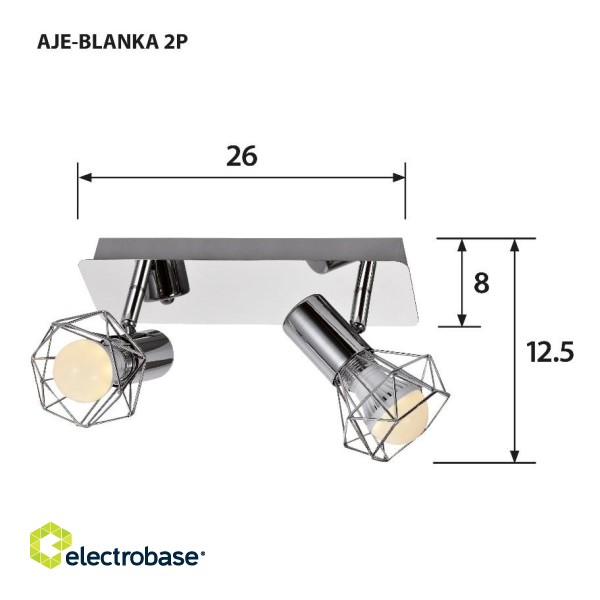 Activejet AJE-BLANKA 2P ceiling lamp paveikslėlis 2