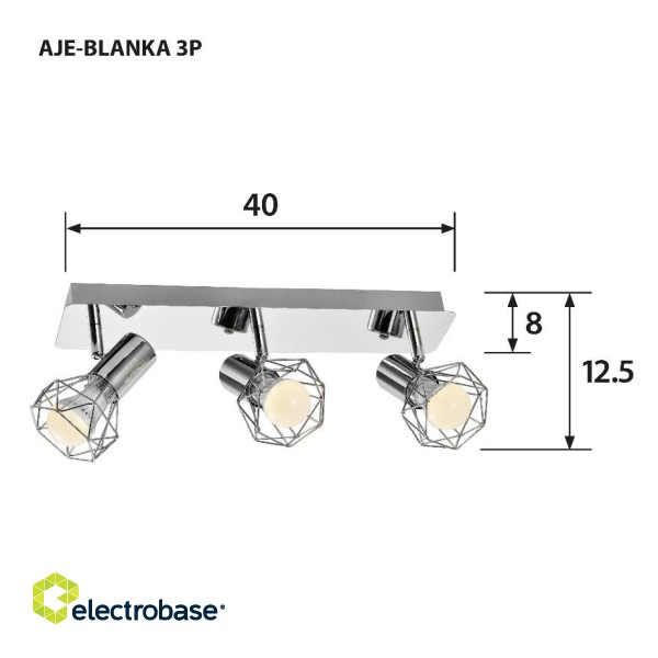 Activejet AJE-BLANKA 3P ceiling lamp paveikslėlis 2