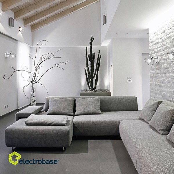 Activejet GIZEL single ceiling wall lamp chrome E14 spotlight for living room image 8