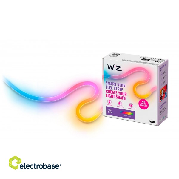 WiZ | Smart WiFi Neon Flex Lightstrip 3m Type-C | 24 W | RGB paveikslėlis 2
