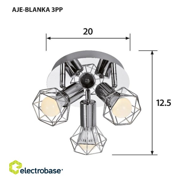 Activejet AJE-BLANKA 3PP ceiling lamp paveikslėlis 2