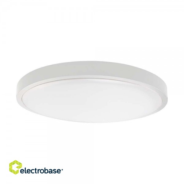 Plafond V-TAC 30W LED Round IP44 Microwave Motion Sensor 42cm White VT-8630S-W-RD 4000K 3000lm image 1