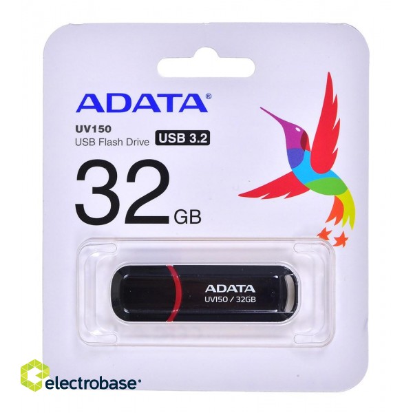 ADATA 32GB DashDrive UV150 USB flash drive USB Type-A 3.2 Gen 1 (3.1 Gen 1) Black image 2