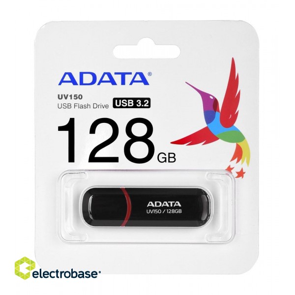 ADATA AUV150-128G-RBK USB flash drive 128 GB USB Type-A 3.2 Gen 1 (3.1 Gen 1) Black фото 2