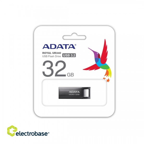 ADATA UR340 USB flash drive 32 GB USB Type-A 3.2 Gen 1 (3.1 Gen 1) Black фото 1